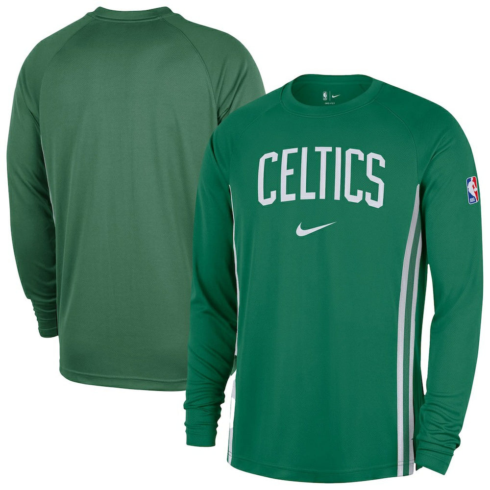 Boston Celtics 2025/26 Authentic Pre-Game Legend Dri-FIT Long Sleeve Shooting Shirt Kelly Green - NBA