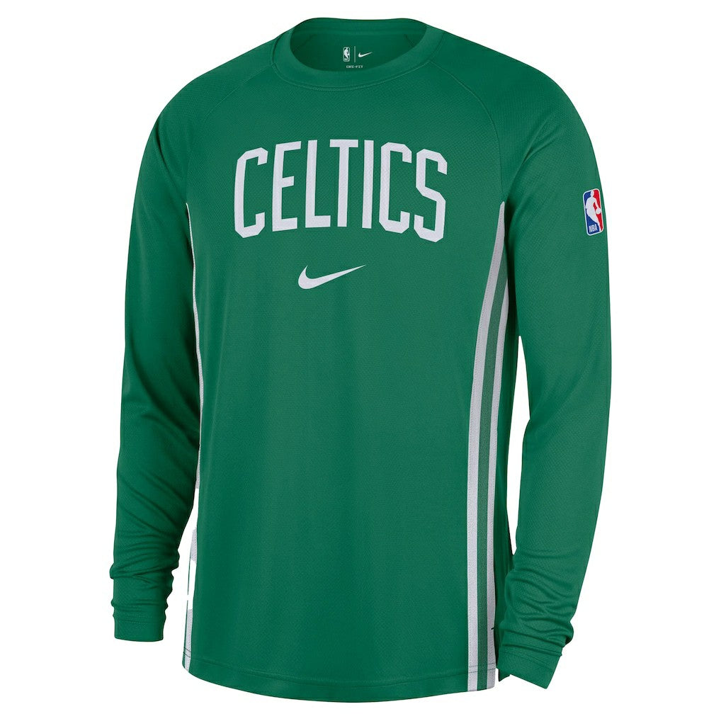 Boston Celtics 2025/26 Authentic Pre-Game Legend Dri-FIT Long Sleeve Shooting Shirt Kelly Green - NBA
