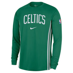 Boston Celtics 2025/26 Authentic Pre-Game Legend Dri-FIT Long Sleeve Shooting Shirt Kelly Green - NBA