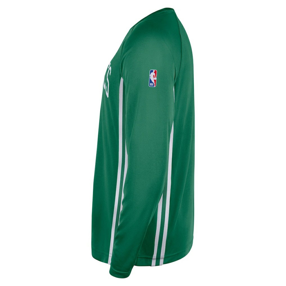 Boston Celtics 2025/26 Authentic Pre-Game Legend Dri-FIT Long Sleeve Shooting Shirt Kelly Green - NBA