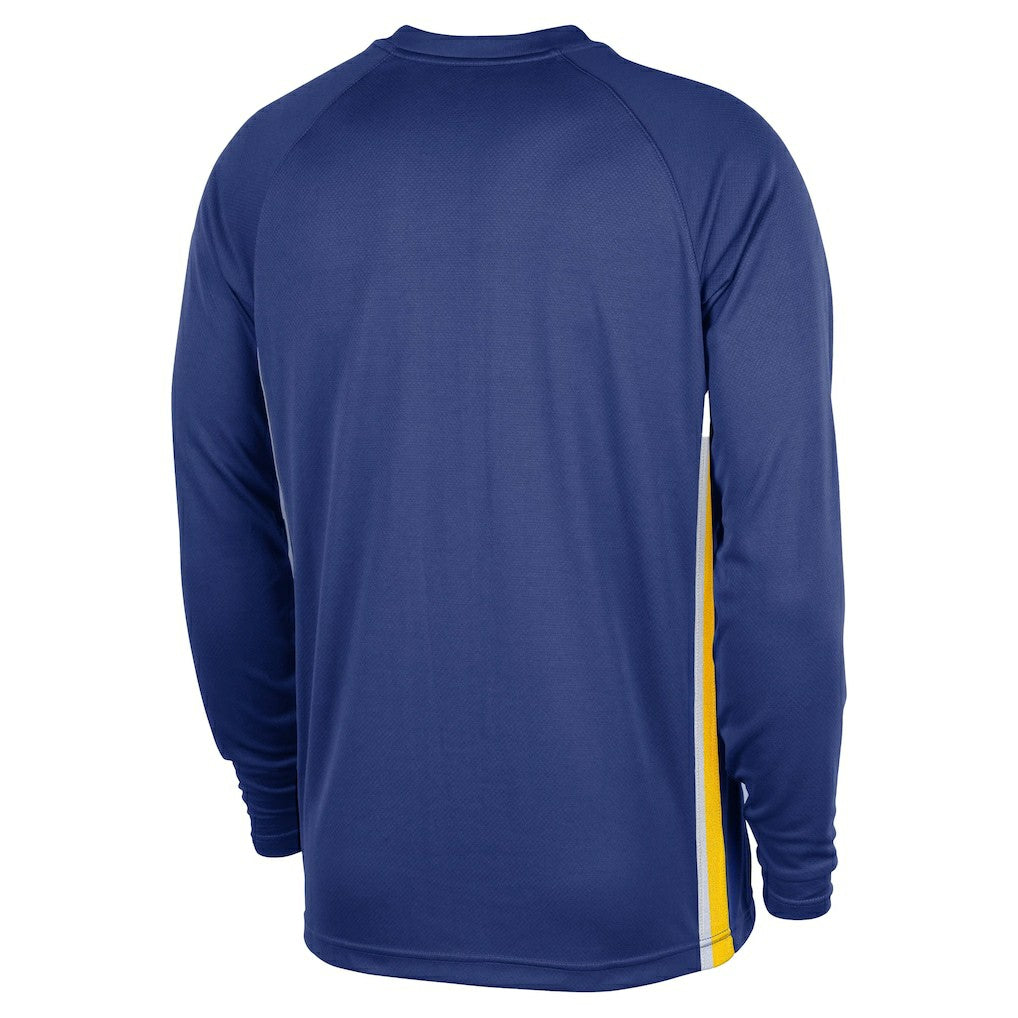 Golden State Warriors 2025/26 Authentic Pre-Game Legend Dri-FIT Long Sleeve Shooting Shirt Royal - NBA