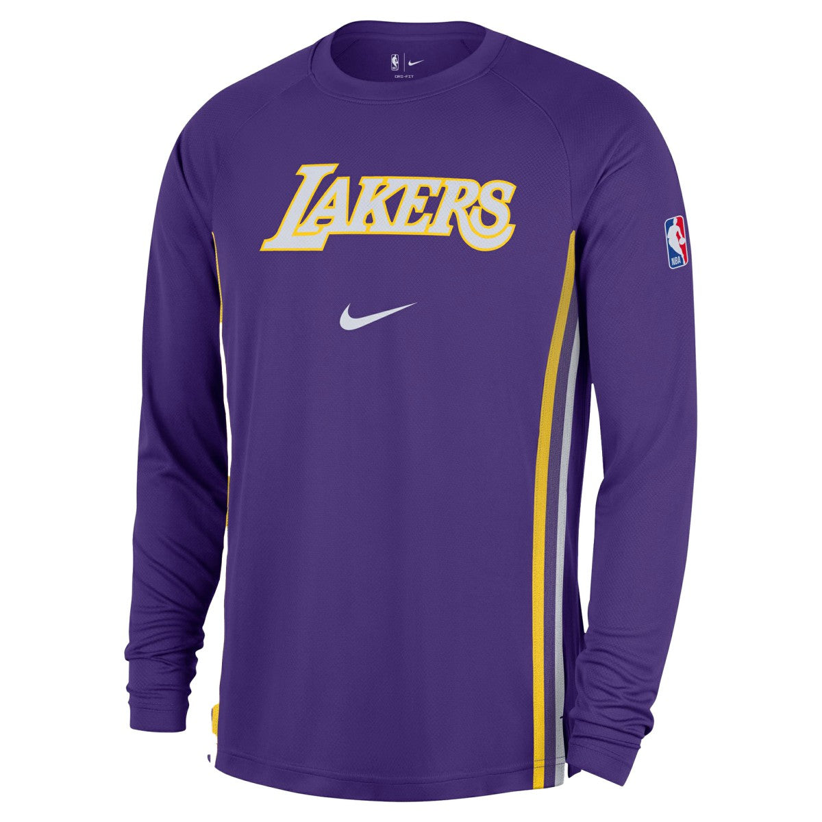 Los Angeles Lakers 2025/26 Authentic Pre-Game Legend Dri-FIT Long Sleeve Shooting Shirt Purple - NBA