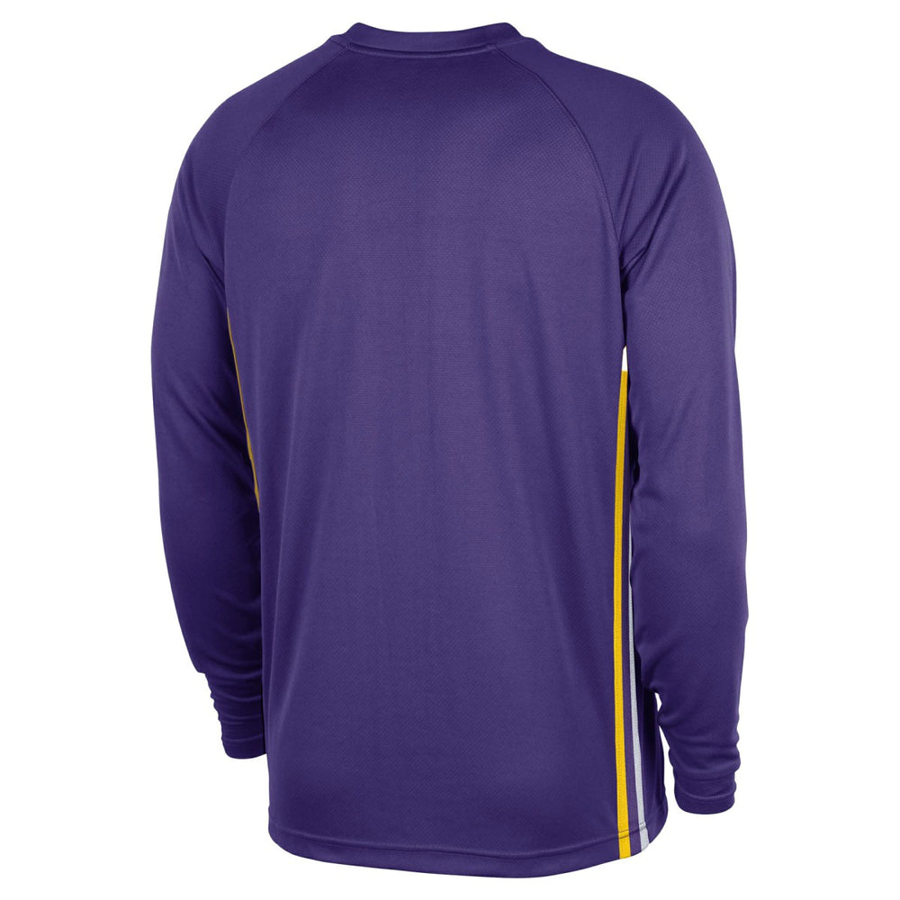 Los Angeles Lakers 2025/26 Authentic Pre-Game Legend Dri-FIT Long Sleeve Shooting Shirt Purple - NBA