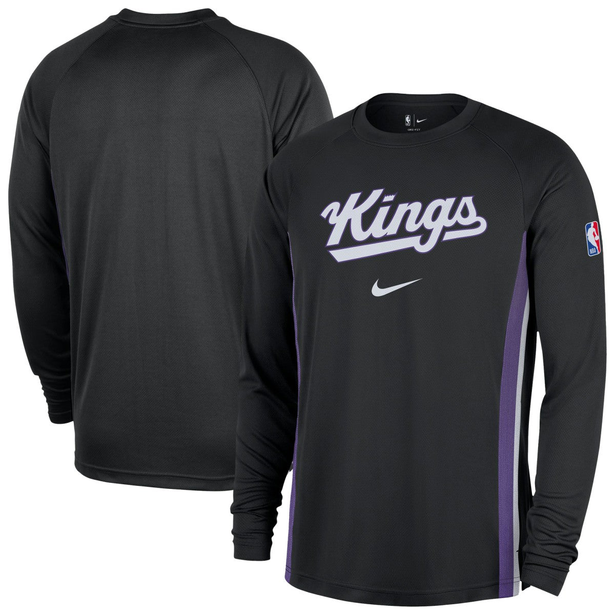 Sacramento Kings 2025/26 Authentic Pre-Game Legend Dri-FIT Long Sleeve Shooting Shirt Black - NBA