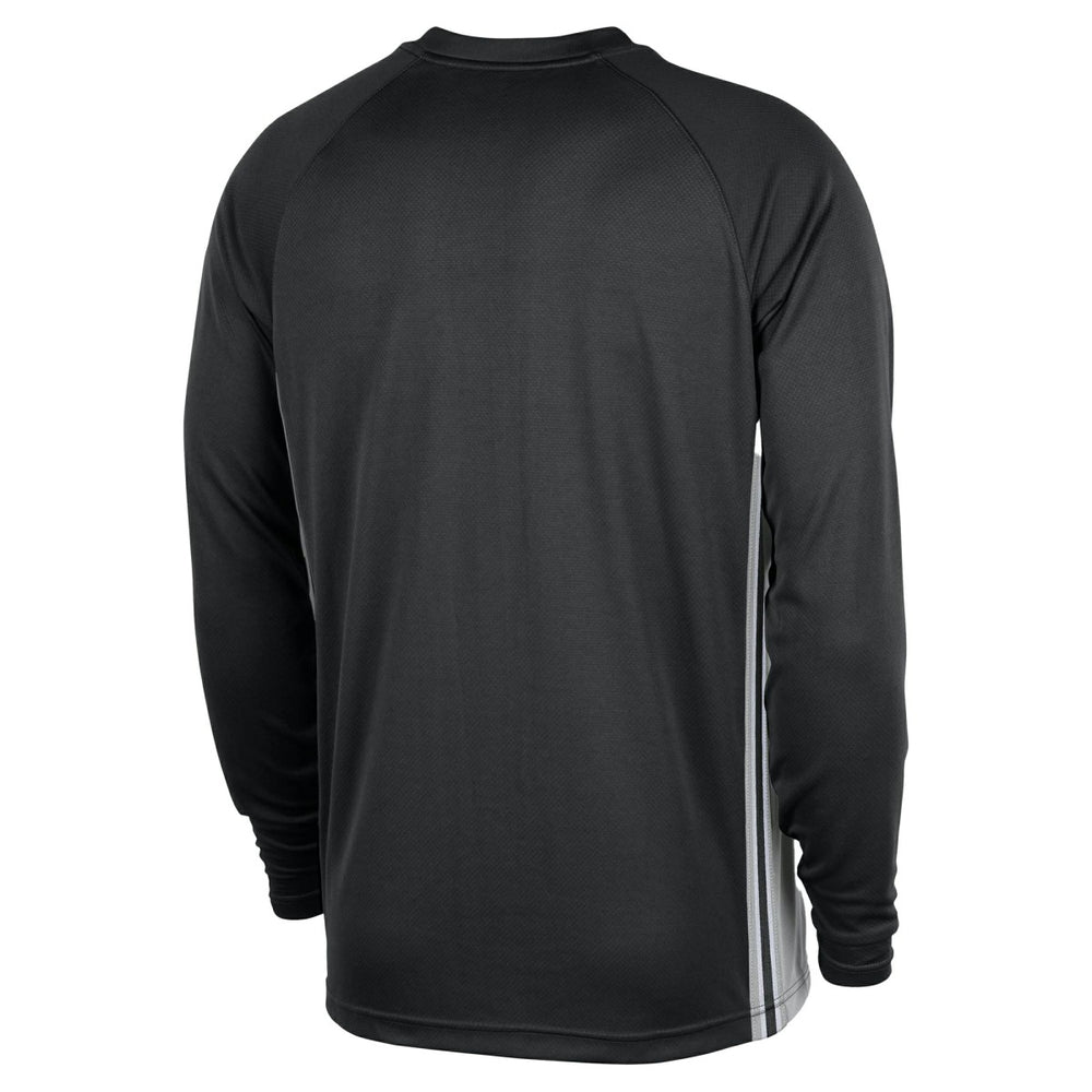 San Antonio Spurs 2025/26 Authentic Pre-Game Legend Dri-FIT Long Sleeve Shooting Shirt Black - NBA