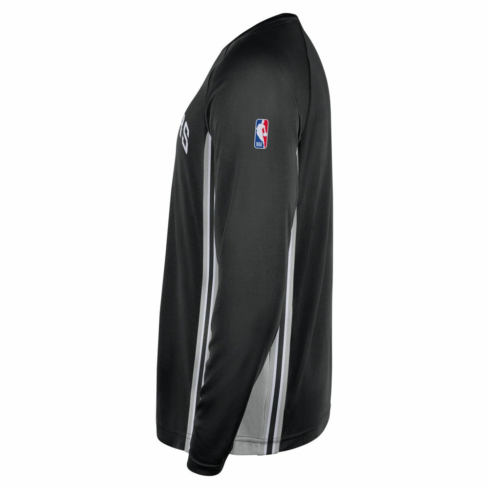 San Antonio Spurs 2025/26 Authentic Pre-Game Legend Dri-FIT Long Sleeve Shooting Shirt Black - NBA