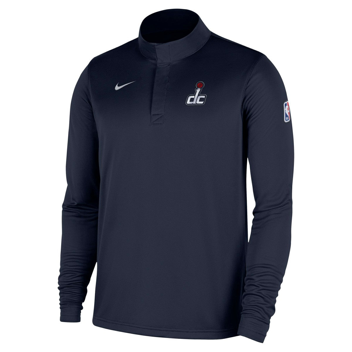 Washington Wizards 2025/26 Authentic Coaches Quarter-Zip Dri-Fit Top Navy - NBA