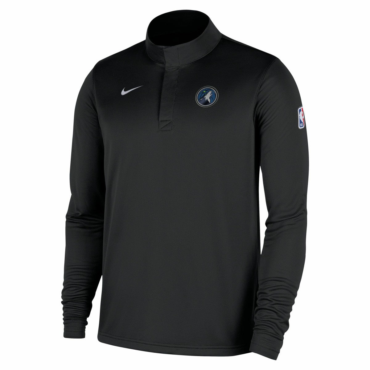 Minnesota Timberwolves 2025/26 Authentic Coaches Quarter-Zip Dri-Fit Top Black - NBA