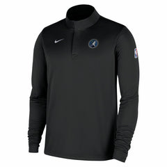 Minnesota Timberwolves 2025/26 Authentic Coaches Quarter-Zip Dri-Fit Top Black - NBA