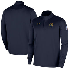 Denver Nuggets 2025/26 Authentic Coaches Quarter-Zip Dri-Fit Top Navy - NBA