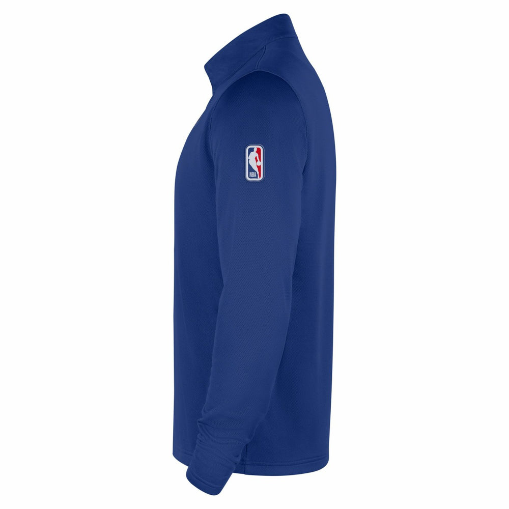 New York Knicks 2025/26 Authentic Coaches Quarter-Zip Dri-Fit Top Blue - NBA
