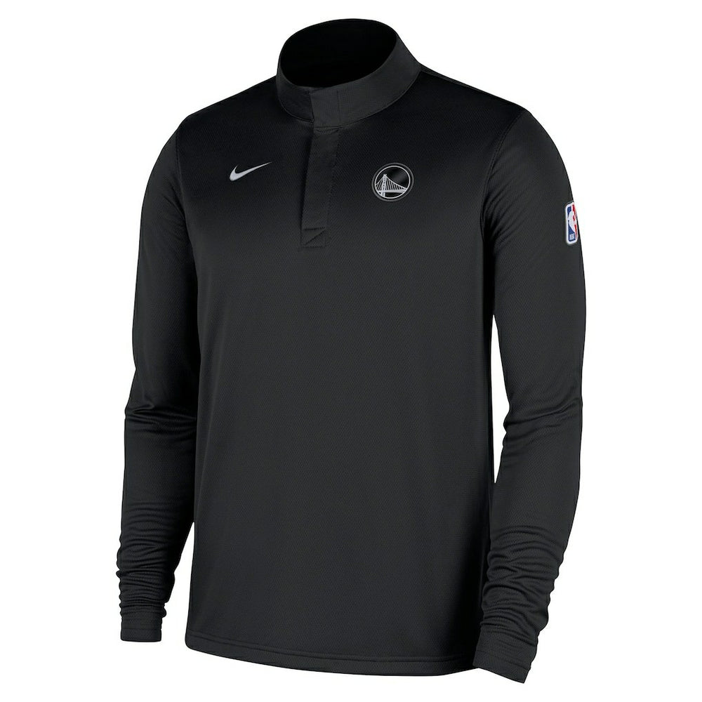 Golden State Warriors 2025/26 Authentic Coaches Quarter-Zip Dri-Fit Top Black - NBA