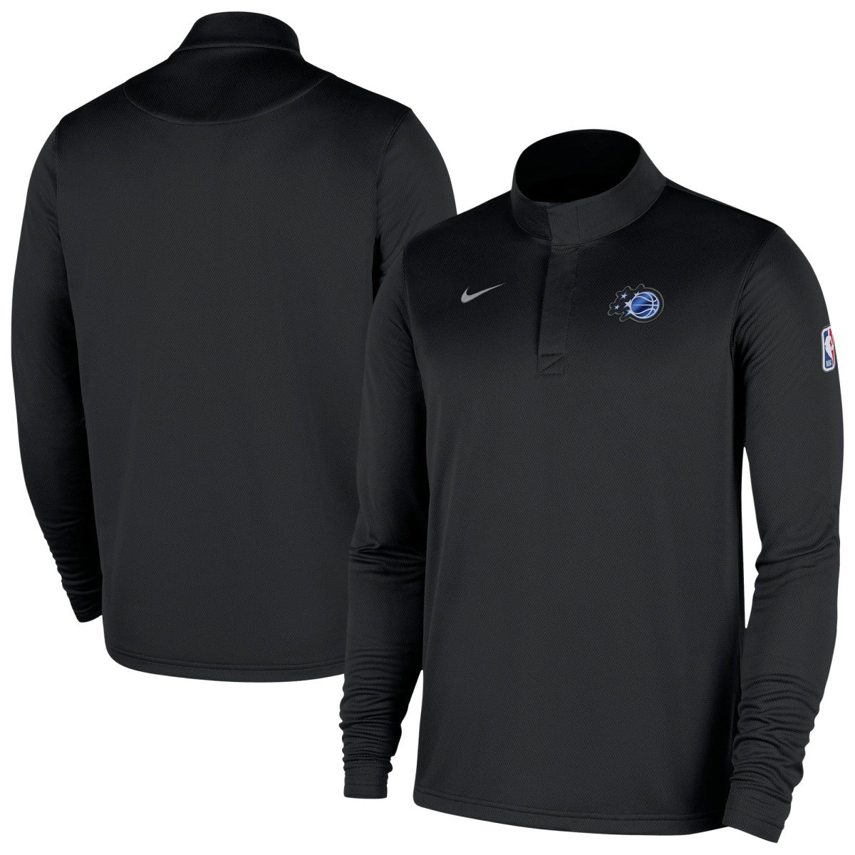 Orlando Magic 2025/26 Authentic Coaches Quarter-Zip Dri-Fit Top Black - NBA