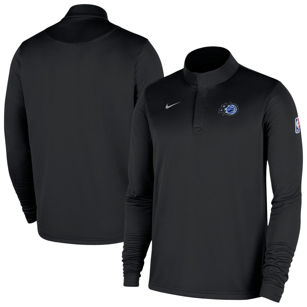 Orlando Magic 2025/26 Authentic Coaches Quarter-Zip Dri-Fit Top Black - NBA