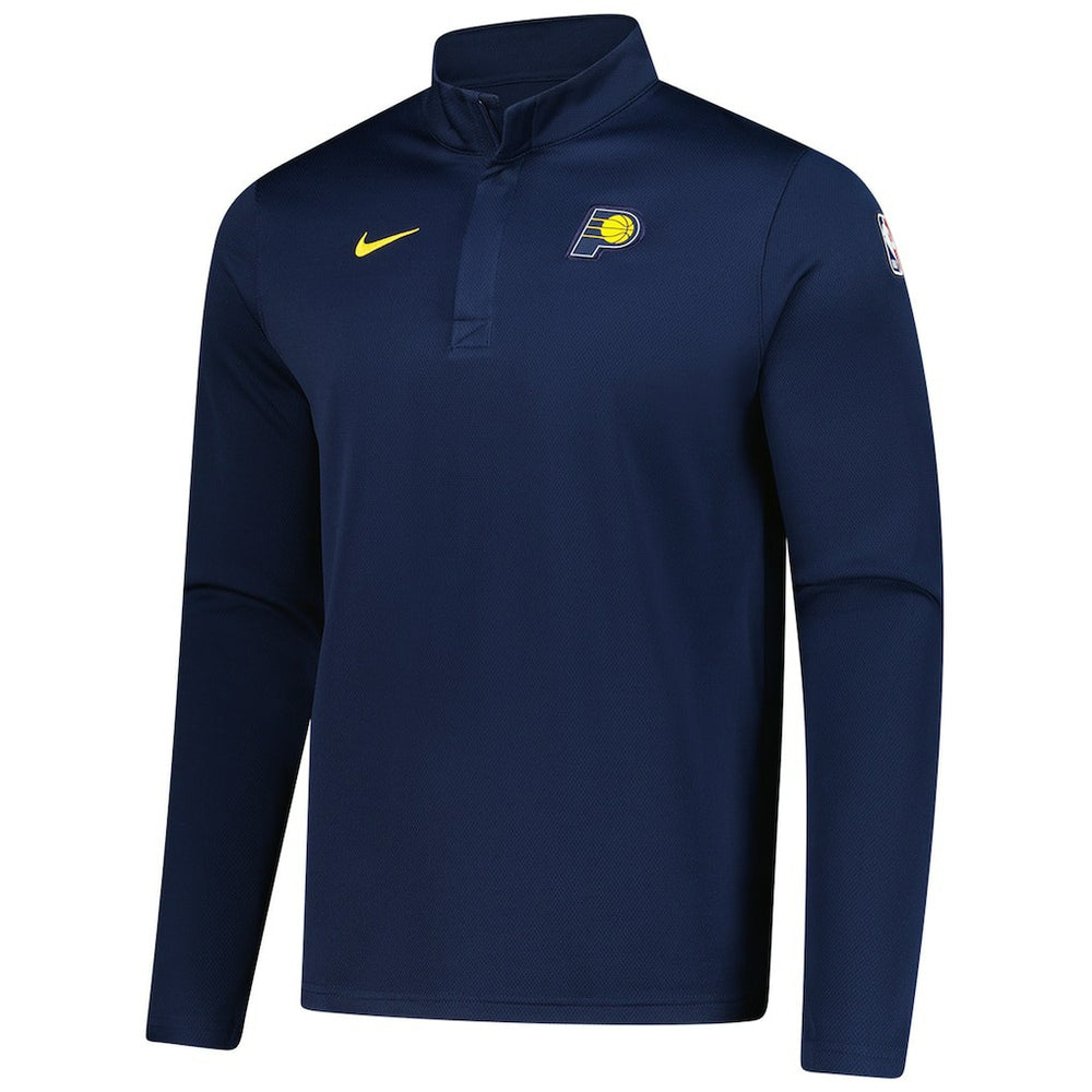 Indiana Pacers 2025/26 Authentic Coaches Quarter-Zip Dri-Fit Top Navy - NBA