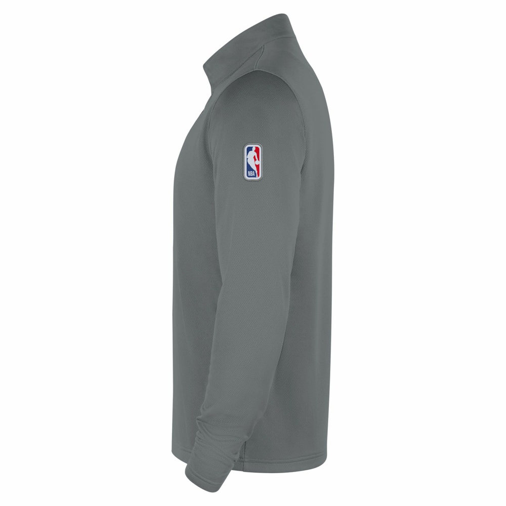 San Antonio Spurs 2025/26 Authentic Coaches Quarter-Zip Dri-Fit Top Silver - NBA