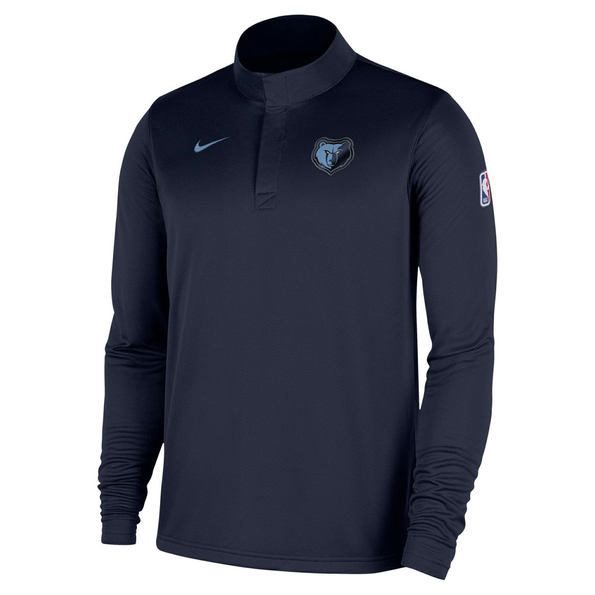 Memphis Grizzlies 2025/26 Authentic Coaches Quarter-Zip Dri-Fit Top Navy - NBA