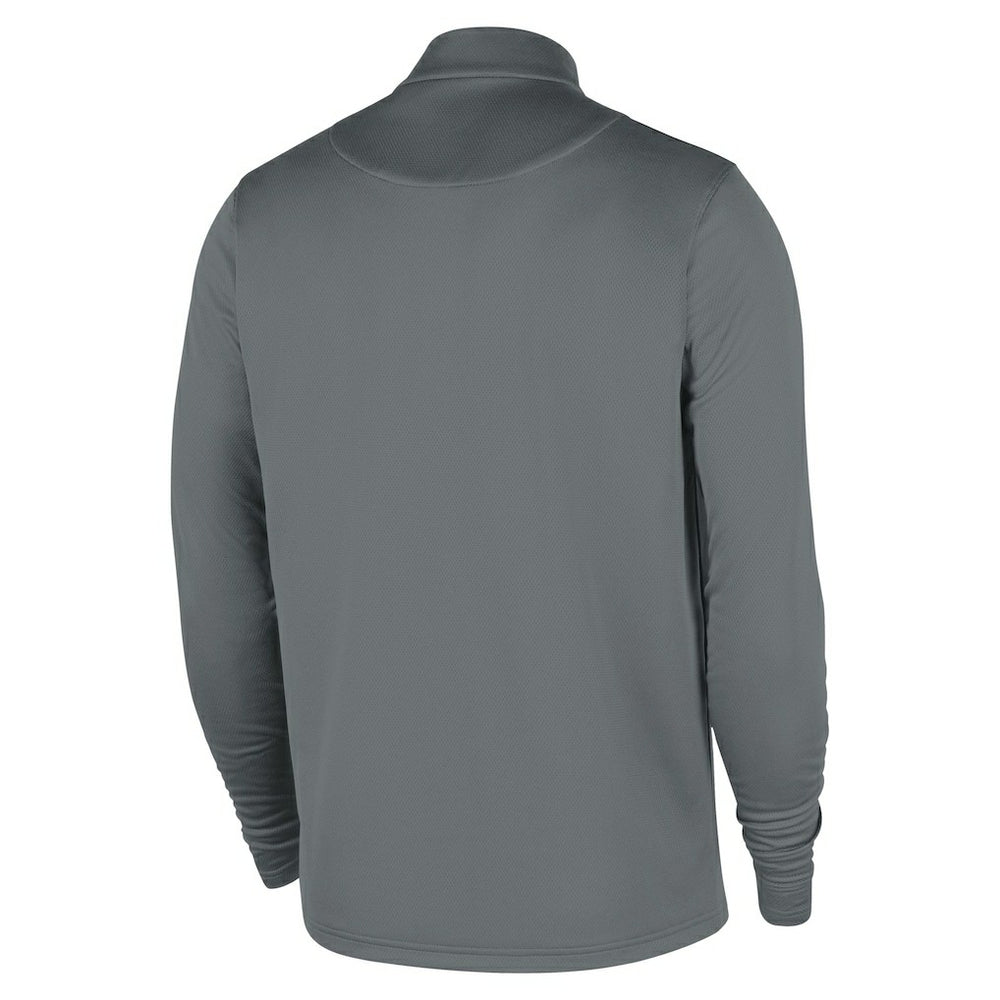 Brooklyn Nets 2025/26 Authentic Coaches Quarter-Zip Dri-Fit Top Gray - NBA