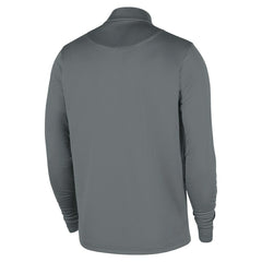 Brooklyn Nets 2025/26 Authentic Coaches Quarter-Zip Dri-Fit Top Gray - NBA