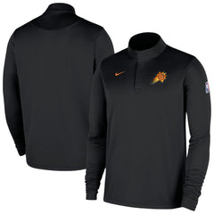Phoenix Suns 2025/26 Authentic Coaches Quarter-Zip Dri-Fit Top Black - NBA