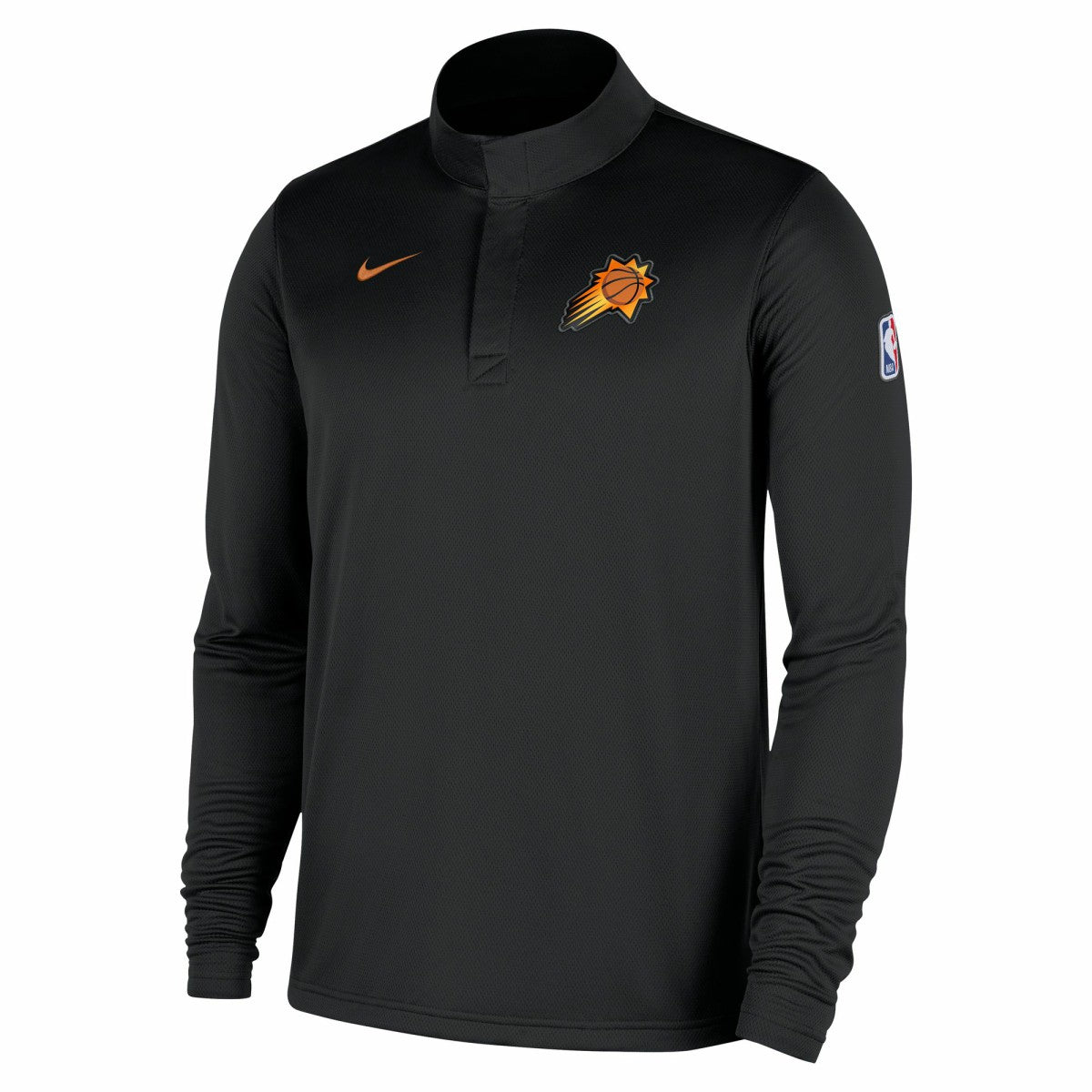 Phoenix Suns 2025/26 Authentic Coaches Quarter-Zip Dri-Fit Top Black - NBA