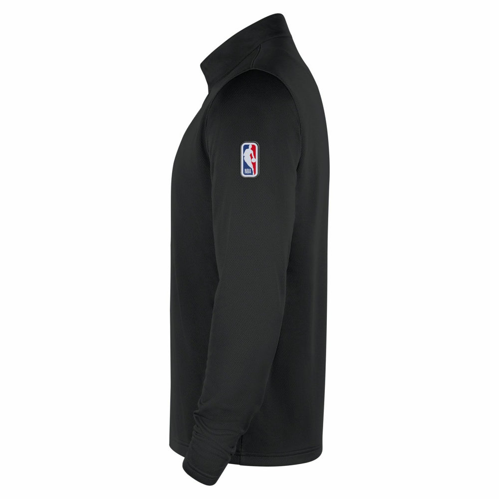 Milwaukee Bucks 2025/26 Authentic Coaches Quarter-Zip Dri-Fit Top Black - NBA