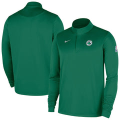 Boston Celtics 2025/26 Authentic Coaches Quarter-Zip Dri-Fit Top Kelly Green - NBA