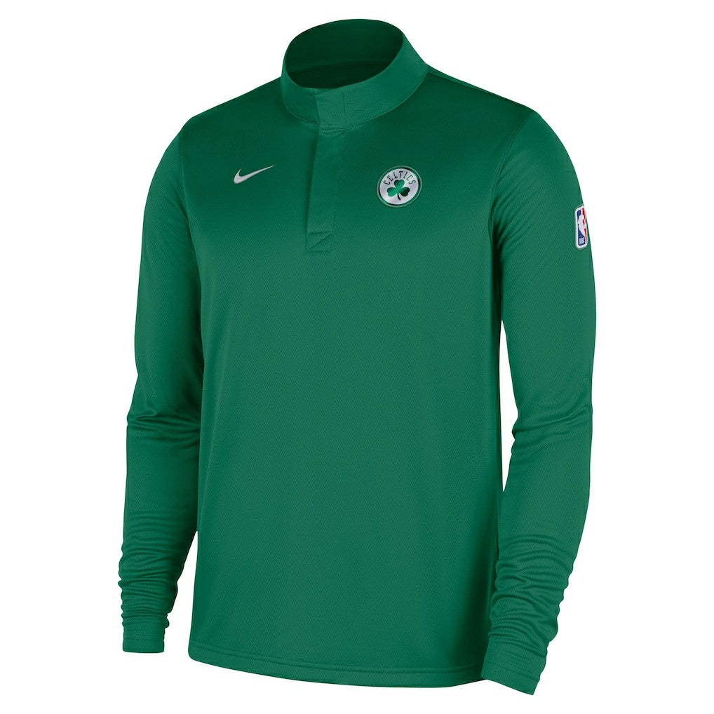 Boston Celtics 2025/26 Authentic Coaches Quarter-Zip Dri-Fit Top Kelly Green - NBA