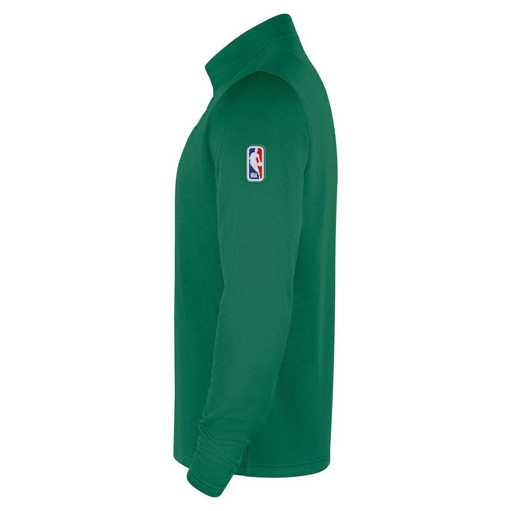 Boston Celtics 2025/26 Authentic Coaches Quarter-Zip Dri-Fit Top Kelly Green - NBA