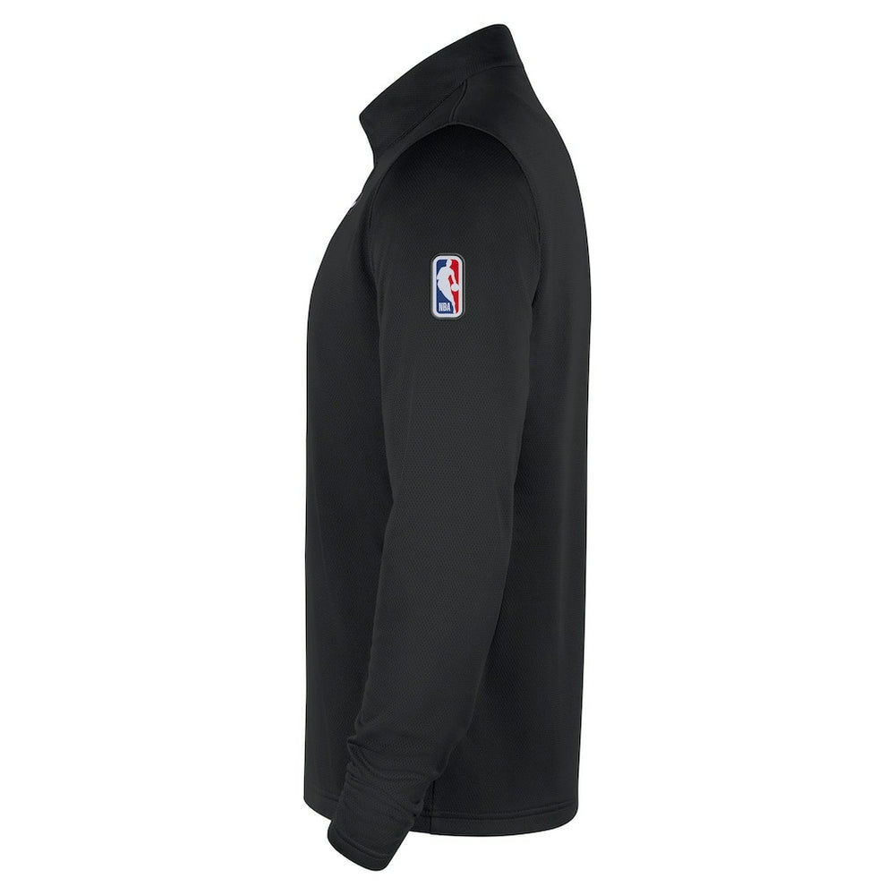 Chicago Bulls 2025/26 Authentic Coaches Quarter-Zip Dri-Fit Top Black - NBA