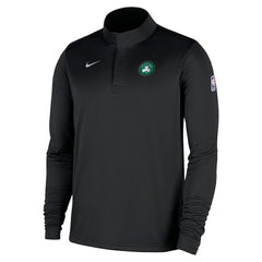 Boston Celtics 2025/26 Authentic Coaches Quarter-Zip Dri-Fit Top Black - NBA