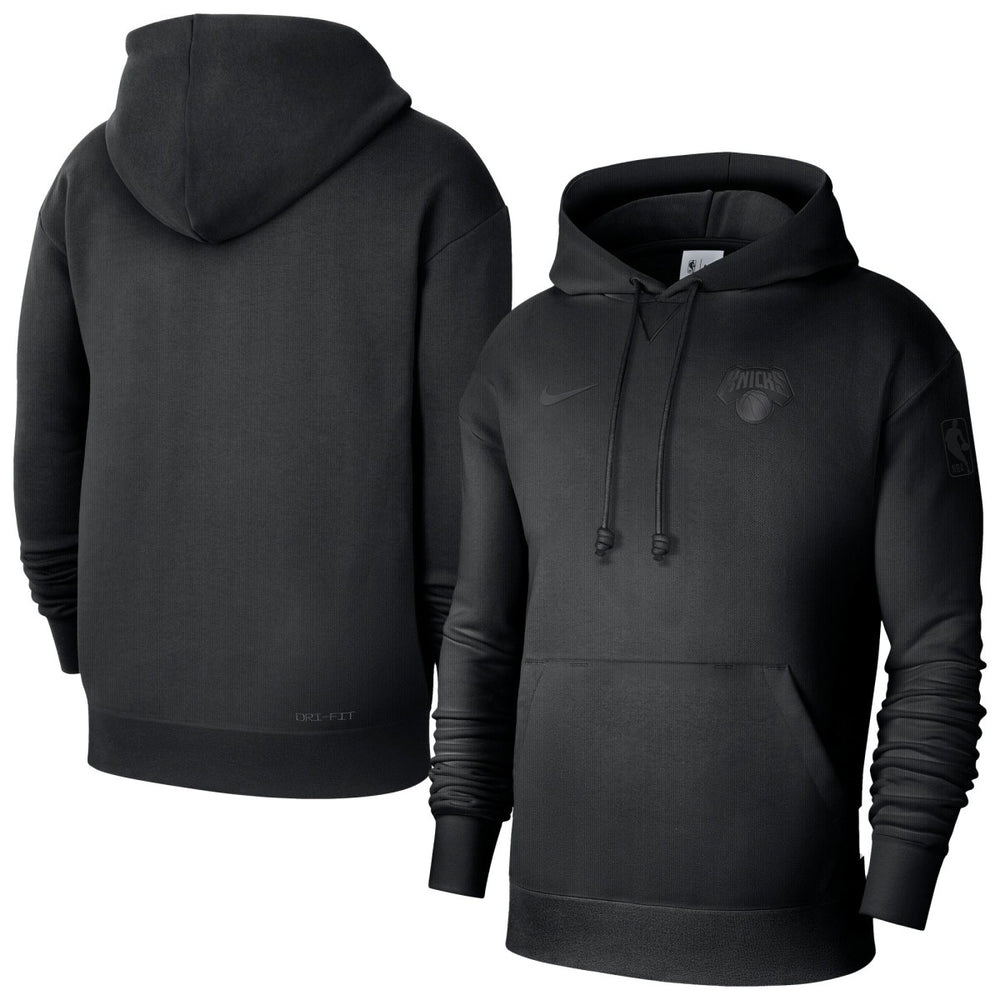 New York Knicks Men's Authentic Travel Standard Issue Dri-Fit Hoodie Black - NBA
