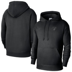 New York Knicks Men's Authentic Travel Standard Issue Dri-Fit Hoodie Black - NBA