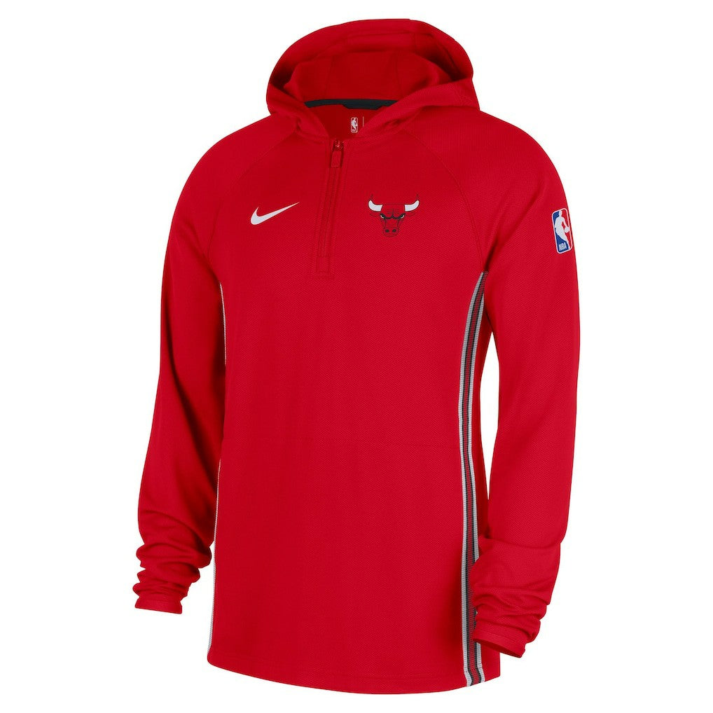 Chicago Bulls Authentic On Court Zone Quarter-Zip Dri-FIT Hoodie Jacket Red - NBA