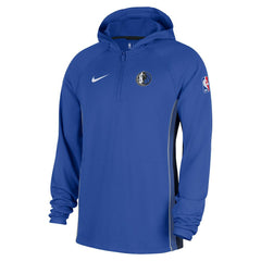 Dallas Mavericks Authentic On Court Zone Quarter-Zip Dri-FIT Hoodie Jacket Royal - NBA