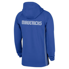 Dallas Mavericks Authentic On Court Zone Quarter-Zip Dri-FIT Hoodie Jacket Royal - NBA