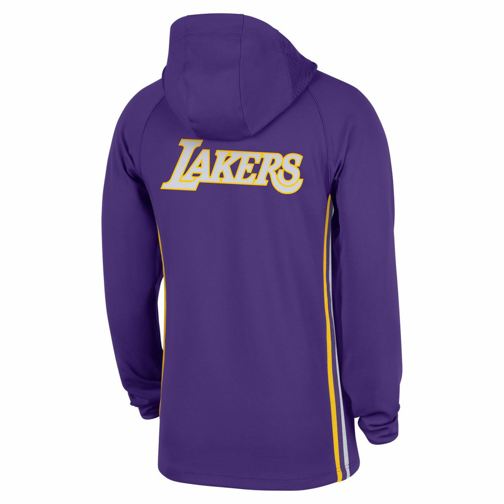 Los Angeles Lakers Authentic On Court Zone Quarter-Zip Dri-FIT Hoodie Jacket Purple - NBA