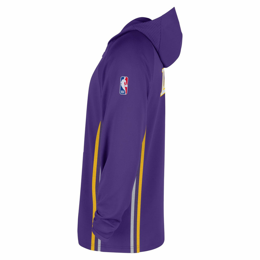 Los Angeles Lakers Authentic On Court Zone Quarter-Zip Dri-FIT Hoodie Jacket Purple - NBA