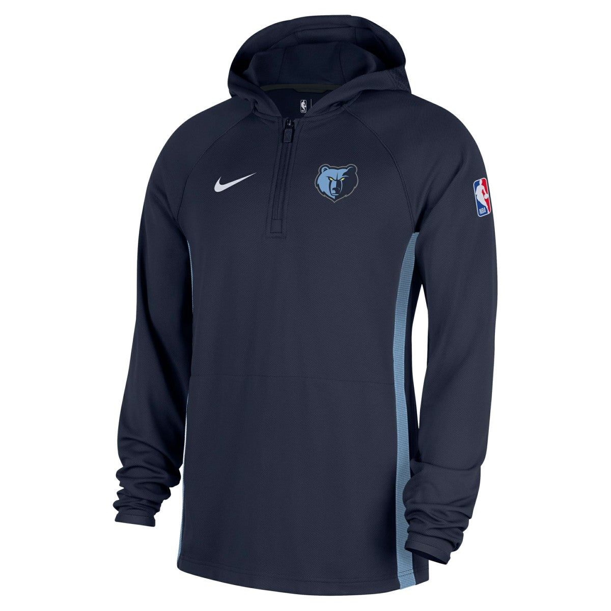 Memphis Grizzlies Authentic On Court Zone Quarter-Zip Dri-FIT Hoodie Jacket Navy - NBA