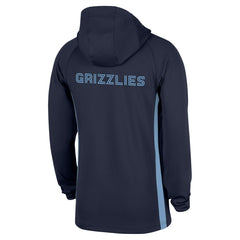 Memphis Grizzlies Authentic On Court Zone Quarter-Zip Dri-FIT Hoodie Jacket Navy - NBA