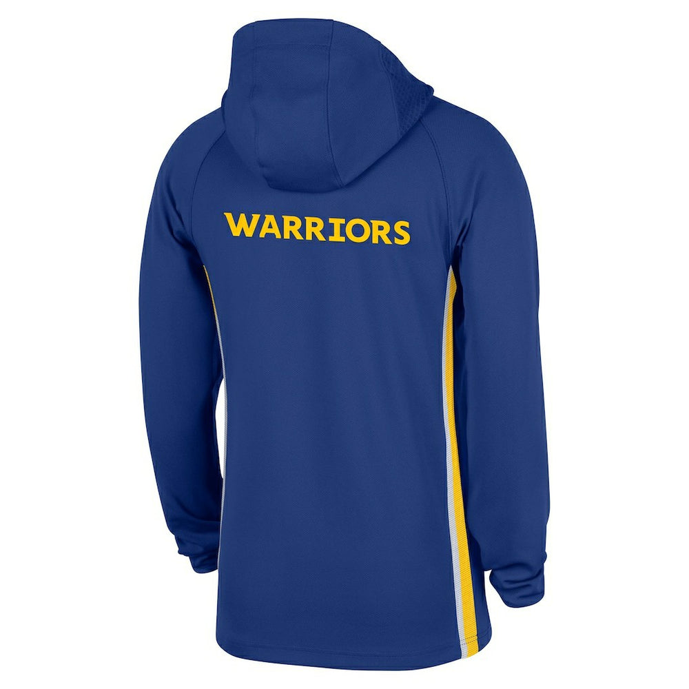 Golden State Warriors Authentic On Court Zone Quarter-Zip Dri-FIT Hoodie Jacket Blue - NBA