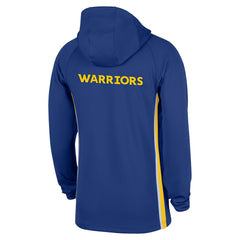 Golden State Warriors Authentic On Court Zone Quarter-Zip Dri-FIT Hoodie Jacket Blue - NBA