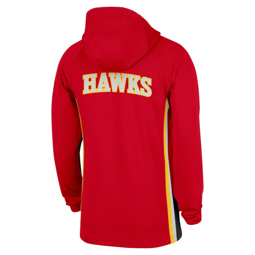 Atlanta Hawks Authentic On Court Zone Quarter-Zip Dri-FIT Hoodie Jacket Red - NBA