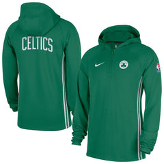 Boston Celtics Authentic On Court Zone Quarter-Zip Dri-FIT Hoodie Jacket Kelly Green - NBA