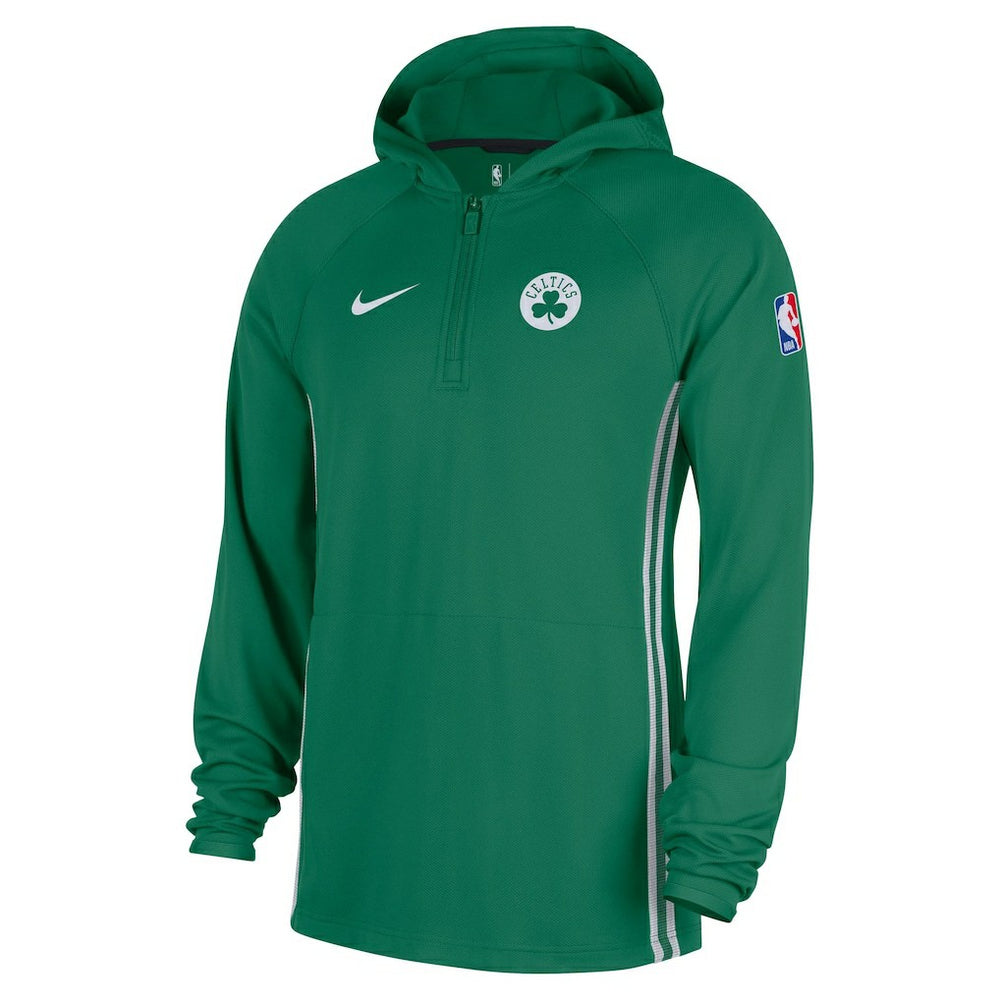 Boston Celtics Authentic On Court Zone Quarter-Zip Dri-FIT Hoodie Jacket Kelly Green - NBA