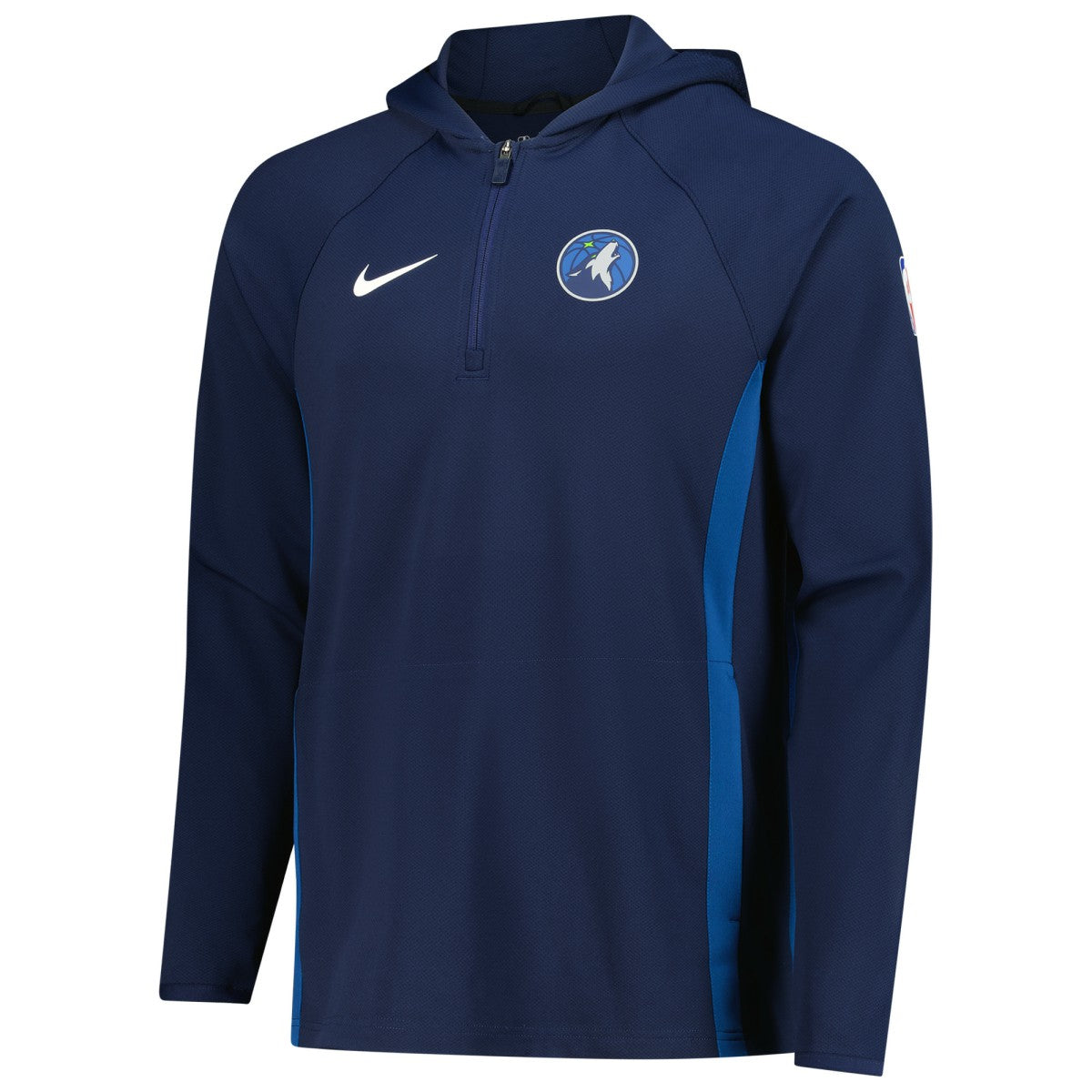 Minnesota Timberwolves Authentic On Court Zone Quarter-Zip Dri-FIT Hoodie Jacket Navy - NBA