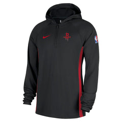 Houston Rockets Authentic On Court Zone Quarter-Zip Dri-FIT Hoodie Jacket Black - NBA