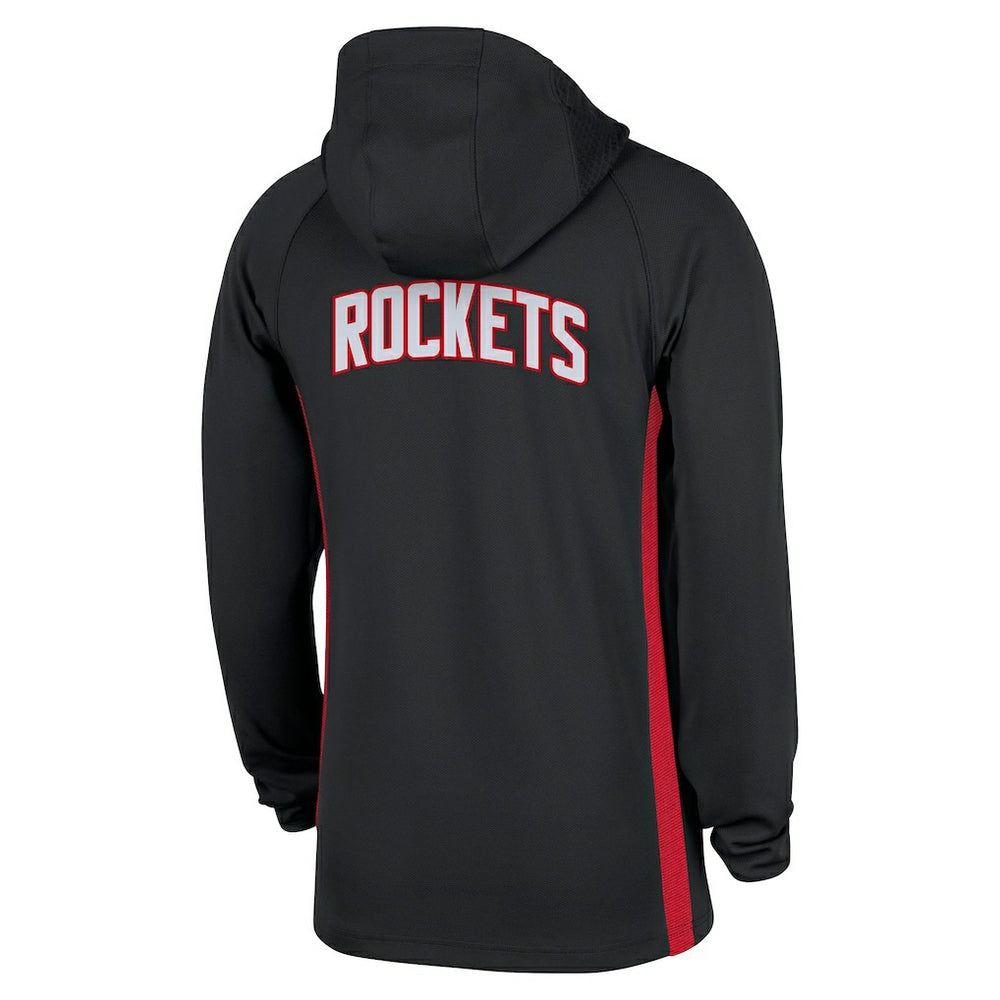 Houston Rockets Authentic On Court Zone Quarter-Zip Dri-FIT Hoodie Jacket Black - NBA