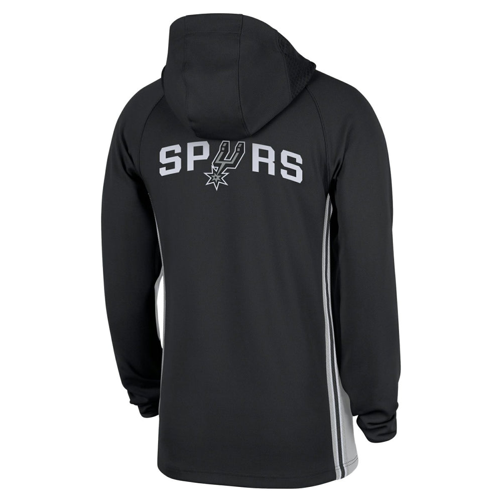 San Antonio Spurs Authentic On Court Zone Quarter-Zip Dri-FIT Hoodie Jacket Black - NBA