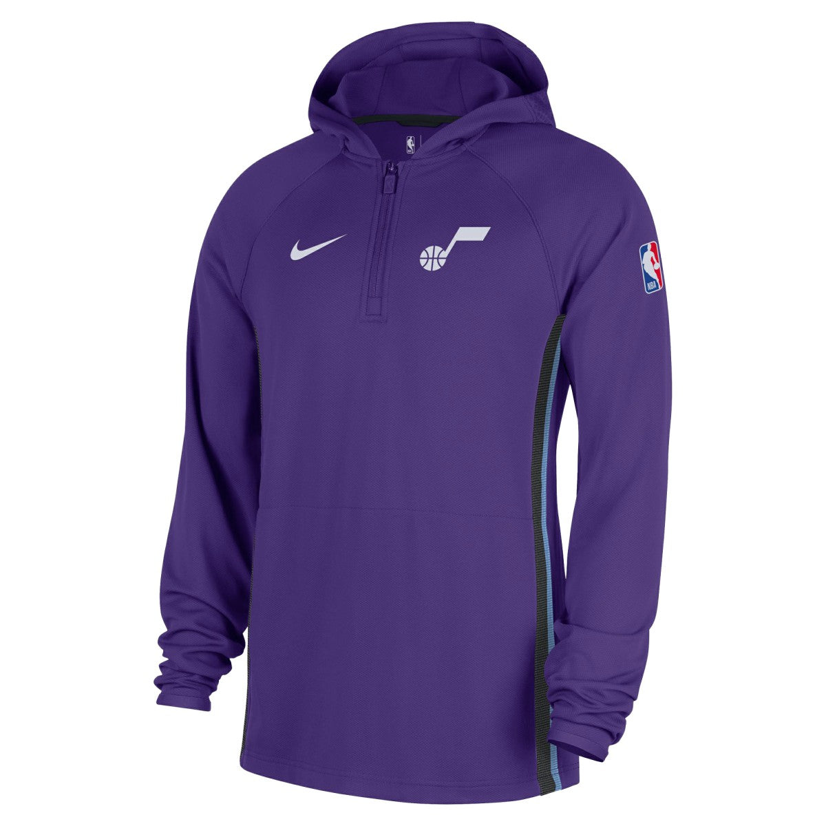 Utah Jazz Authentic On Court Zone Quarter-Zip Dri-FIT Hoodie Jacket Purple - NBA